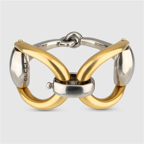 gucci horsebit bracelet gold and silver|vintage Gucci silver bracelet.